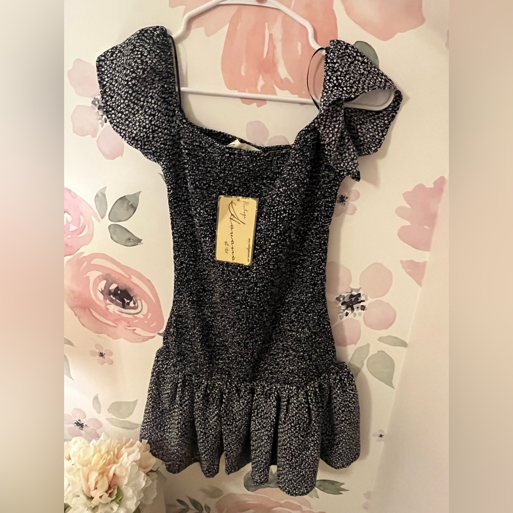 Vintage Havana Smocked Mini Dress